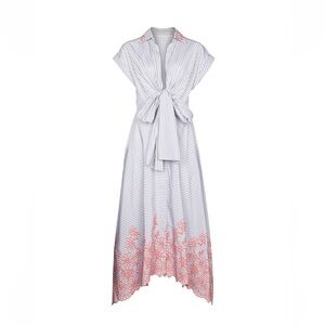 COPY - Silvia Tcherassi
Rigone striped embroidered midi-dress